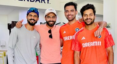 6th one loading: CSKs Jadeja, Gaikwad, Thakur and Chahar huddle ahead of IPL 2024