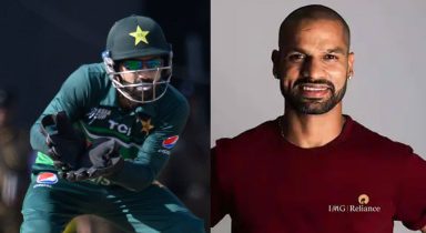 Kabbadi Kabbadi: Shikhar Dhawan mocks Mohammad Rizwan after his hilarious single without bat