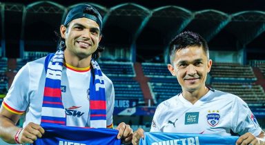 Neeraj Chopra meets Sunil & Junior Chhetri in heartwarming get-together