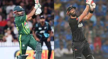 WATCH: Babar Azam consoles cameraman after Daryl Mitchell breaks his camera