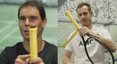 Rafael Nadal no match for Andy Murray in off-court challenge at Brisbane International