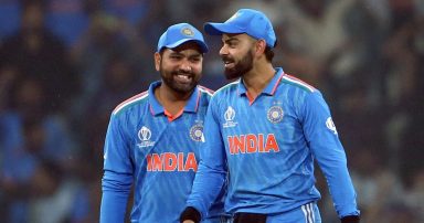 WATCH: Rohit Sharma hilariously mimics Virat Kohlis celebration at BCCI Awards