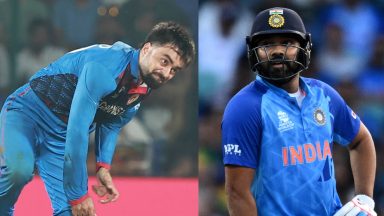 IND vs AFG T20I series: Despite injury concern, Rashid Khan features beside Rohit Sharma in Jio Cinemas poster