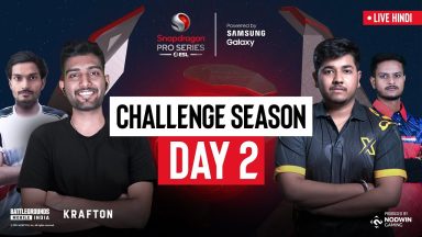 BGMI Snapdragon Pro Series Challenge Season Day 2 standings here