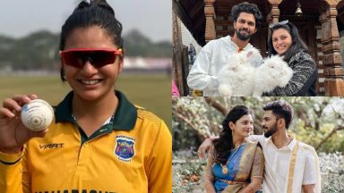 Ruturaj Gaikwad goes Hi There Serious! as wife Utkarsha shines on cricket pitch