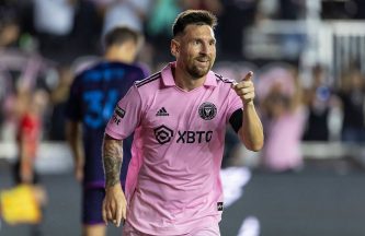 Watch Inter Miami fans hilarious response to Lionel Messis wayward freekick hitting his child