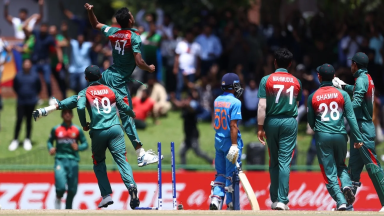 WATCH: India U19 captain Uday Saharan gets involved in heated altercation with Bangladesh bowler