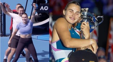 No pressure! Aryna Sabalenka busts a move before her title defence at AO 2024