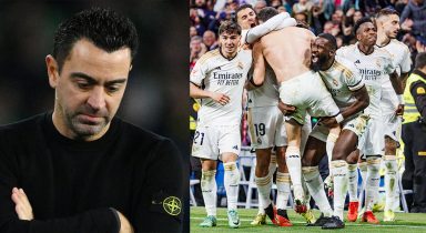 Barcelona head coach Xavi hits out at Real Madrid for benefiting from referee decisions