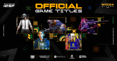 IESF unveils Game Titles for the World Esports Championship (WEC 2024)