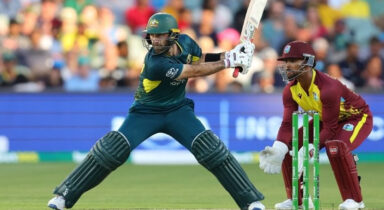 AUS vs WI 2nd T20I: Aussies ride on Maxwells ton to win T20I series vs West Indies with a match to spare