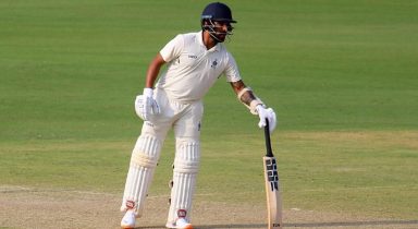 WATCH: Debutant Rajat Patidars promising innings ends with unlucky dismissal