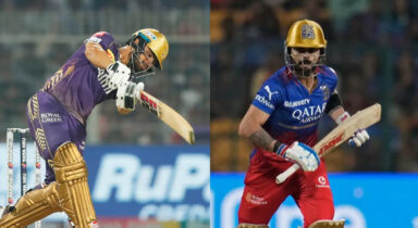 IPL 2024: Virat Kohli presents Rinku Singh with bat after RCB vs KKR, displays sportsman spirit despite loss