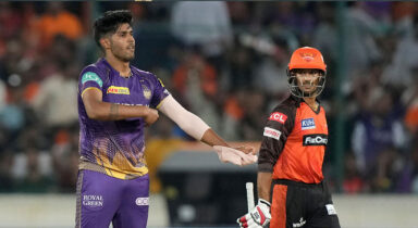 IPL 2024: Mayank Agarwal gives Harshit Rana a death stare after flying kiss send off