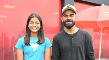 Moment of my life: Star-struck Shreyanka Patil poses with Virat Kohli
