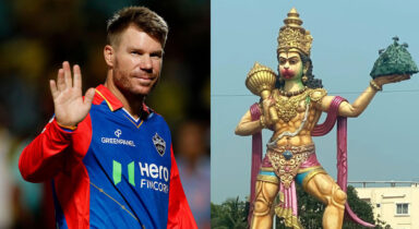David Warner seeks Lord Hanumans blessings ahead of DC vs KKR clash