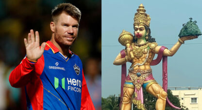David Warner seeks Lord Hanumans blessings ahead of DC vs KKR clash