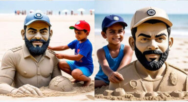 Fact Check: Is Virat Kohlis sand sculpture circulating on social media even real?