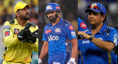 Sachin Tendulkar, MS Dhoni and Rohit Sharma gets captured together, fans speculate