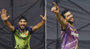 Out hai ye pakka: Arshdeep Singh and Venkatesh Iyer hilariously enact types of appeals in IPL 2024