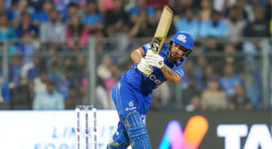 Ishan Kishan spotted in hilarious Superman outfit with Mumbai Indians logo