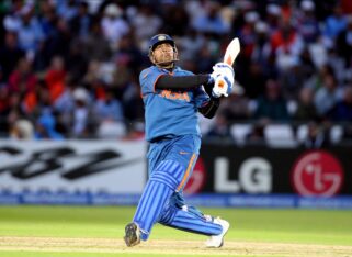 13 years later, MS Dhoni lays hands on 2011 World Cup trophy