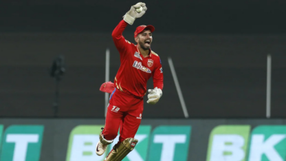 Jitesh Sharma dives awkwardly to save a boundary, skipper Shikhar Dhawan gives a hilarious reaction