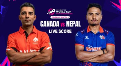 CAN vs NEP Live Score: Can Lamichhane-less Rhinos win in T20 WC warm-up match 1?