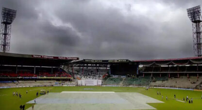 Bengaluru Weather Live Updates: Match to start at 8:25 PM as rain stops