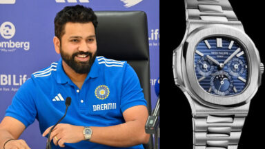 Rohit Sharma sports Rs 2.16 crore Patek Philippe Nautilus Platinum 5711 watch at India T20 WC squad Press Conference