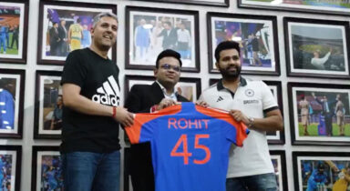 Watch: Rohit Sharma & Jay Shah officially unveil Indias T20 World Cup jersey