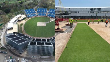 Pitch installation begins at Nassau Stadium one month before start of T20 World Cup
