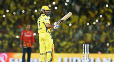 MS Dhoni finally gets dismissed for the first time after eight innings in IPL 2024