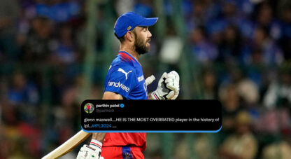 Parthiv Patels old tweet, Maxwell is the most overrated player.., is trending again