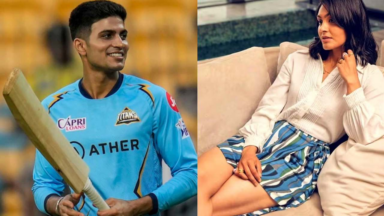 Watch: Shubman Gill meets Indian star Harleen Deol, offers batting tips to Gujarat Giants star