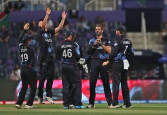 Namibia clinch thrilling T20 WC win after Super Over drama against Oman