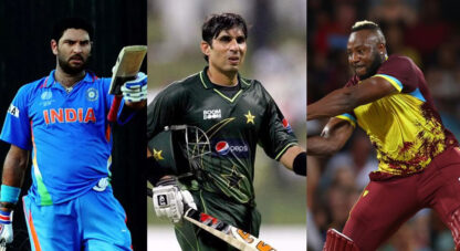 Yuvraj Singh to Misbah-ul-Haq: Players to hit longest sixes in T20 World Cup history