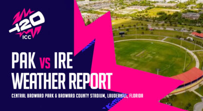 PAK vs IRE: Central Broward Regional Park weather ahead of Pakistan vs Ireland clash