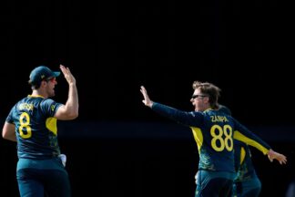 Australia seal T20 World Cup Super Eight berth by demolishing Namibia by nine wickets