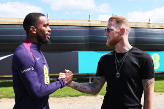 Ben Stokes stirs curiosity with surprise visit to England Football Teams Darlington camp