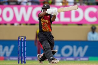 Sese Bau creates history, becomes first PNG batter to score 50 against a full-member nation