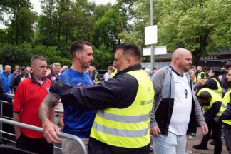 Violence erupts in Gelsenkirchen ahead of high-risk England vs Serbia clash in EURO 2024