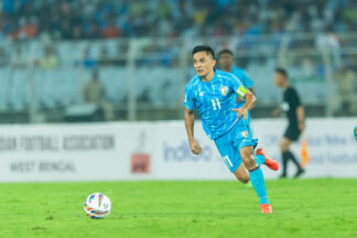 Wife Sonam Chhetri breaks down as emotional Sunil Chhetri walks back after his last game
