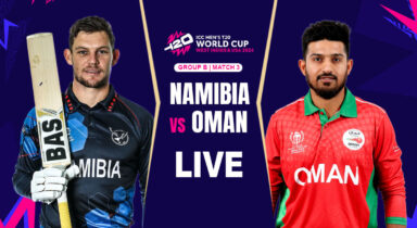 NAM vs OMN Live Score: Namibia bowl Oman out for 109 as Ruben Trumpelmann gets four wickets