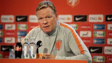 Watch: Ronald Koeman mimics Joachim Low in bizarre nose-picking incident during Netherlands win