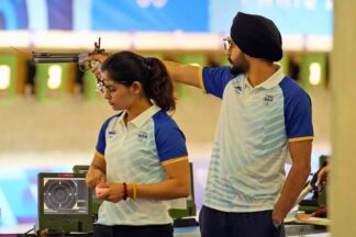 Manu Bhaker and Sarabjot Singh bag bronze in 10M Air Pistol Mixed Team at Paris Olympics