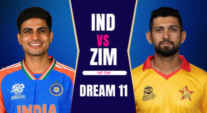 IND vs ZIM Dream11 Fantasy Prediction 1st T20I: Top picks and pitch report