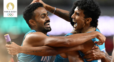 Is the Indian mens team in the 4x400m relay finals at the Paris Olympics?