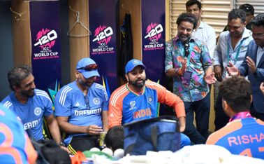 Watch: Rohit Sharma treats the T20 World Cup trophy like his second child