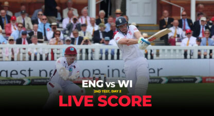 ENG vs WI 2nd Test Live Score, Day 2: England eye early wickets